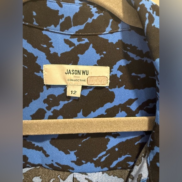 Jason Wu Collection Blue Front Tie Dress, GUC, Size 12. - Picture 3 of 8